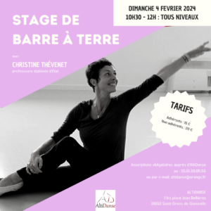 Stage de Barre à terre Stage de Barre à terre